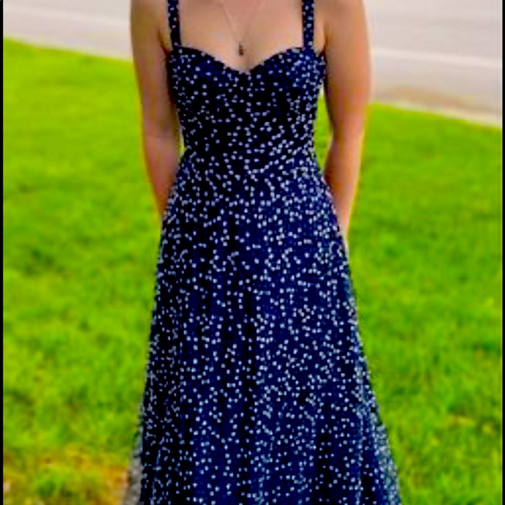 Navy prom dress